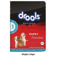 Drools Puppy Real Chicken And Liver Chunks In Gravy Pouch 150 Gm